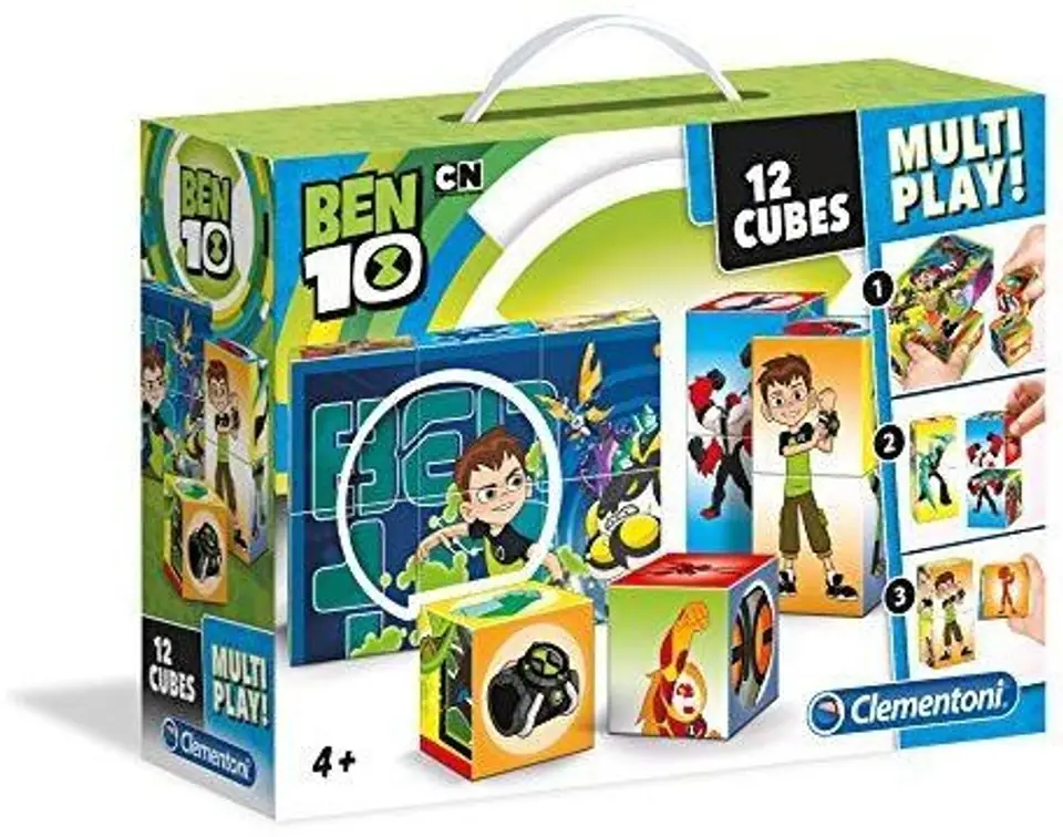 BEN 10 KLOCKI OBRAZKOWE 12 ELEMENTÓW CARTOON NETWORK w sklepie Wasserman.eu