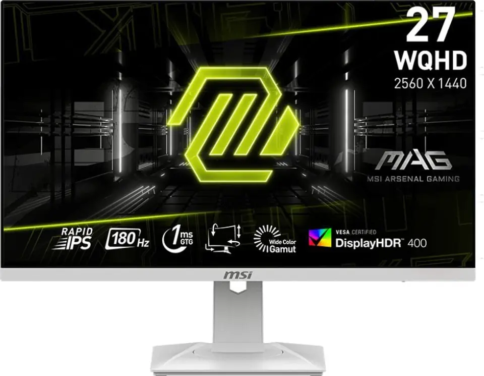 ⁨Monitor MSI 9S6-3CC29H-246 (27" /WQHD /180Hz /2560 x 1440 /Biały)⁩ w sklepie Wasserman.eu