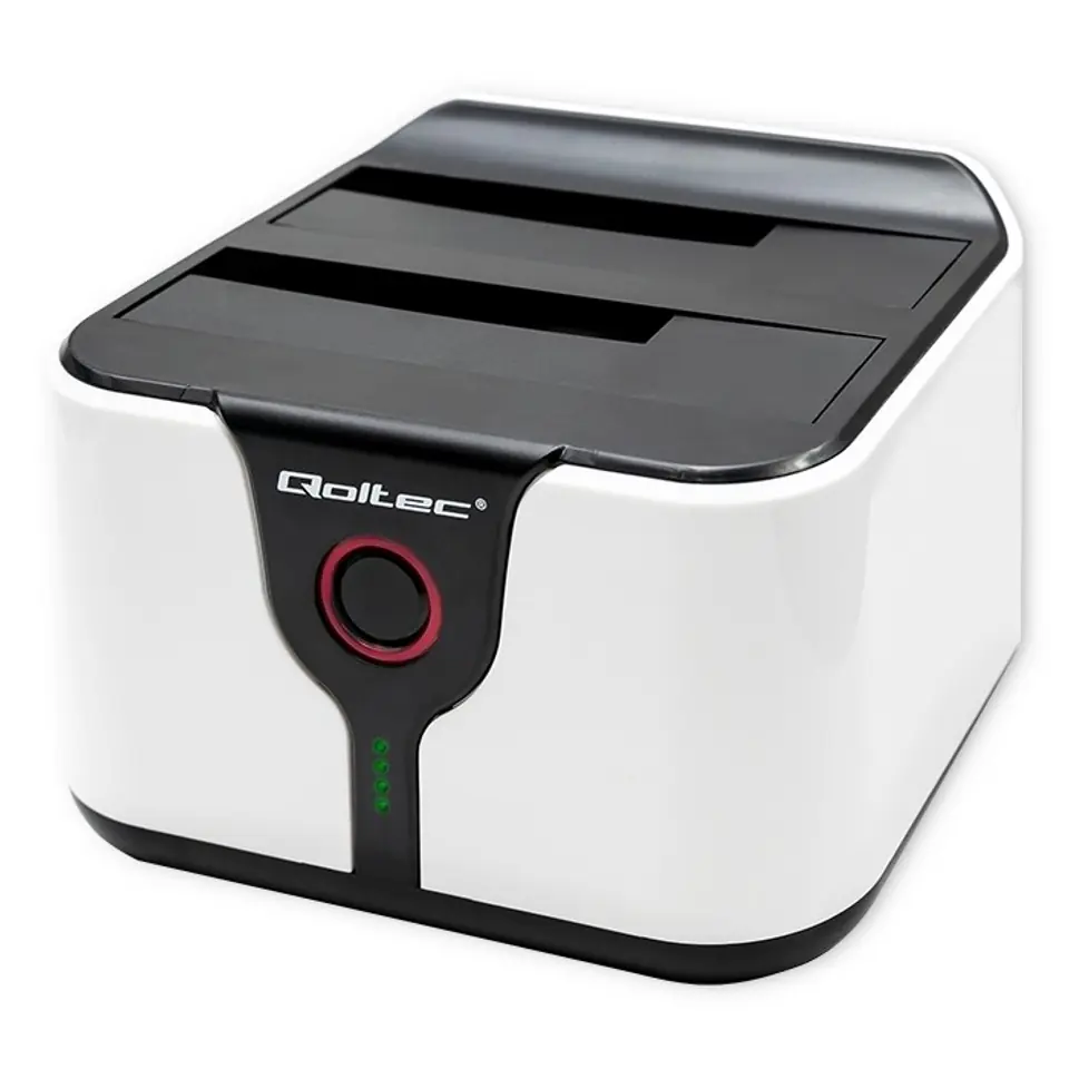⁨Qoltec Stacja dokująca do dysków HDD SSD 2.5" 3.5" | SATA  III |  USB 3.0 | Super speed 5Gb/s | z funkcją Klonowania offline⁩ w sklepie Wasserman.eu
