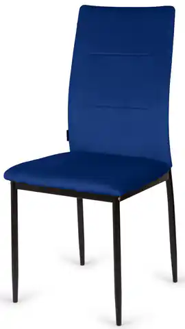 ⁨Krzesło tapicerowane VALVA DUO VELVET BLUE⁩ w sklepie Wasserman.eu