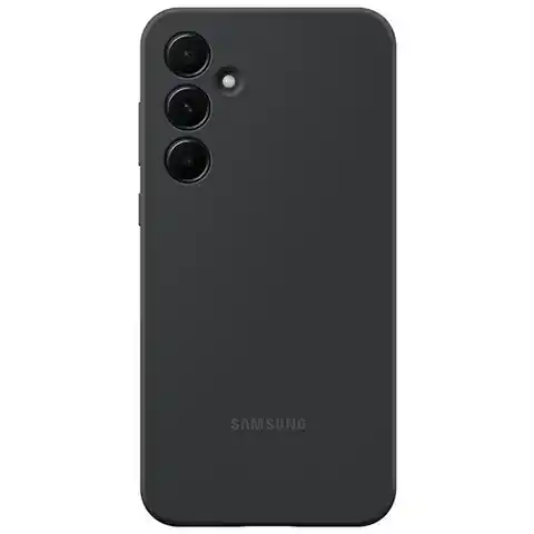 ⁨Etui Samsung EF-PA556TBEGWW A55 5G A556 czarny/black Silicone Cover⁩ w sklepie Wasserman.eu