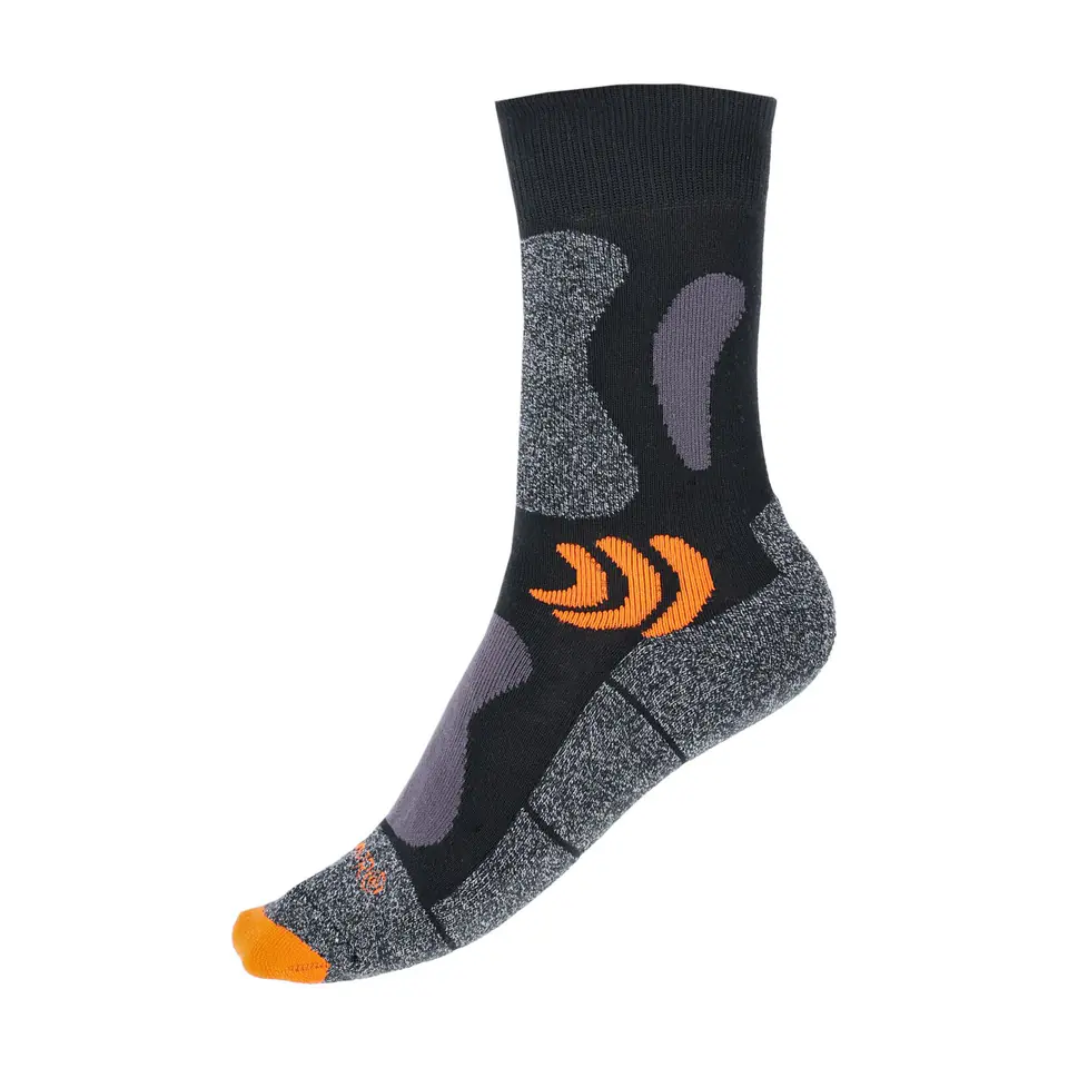 ⁨WORK SOCKS BLACK-ORANGE, 1 PAIR, "43-46", LAHTI⁩ at Wasserman.eu