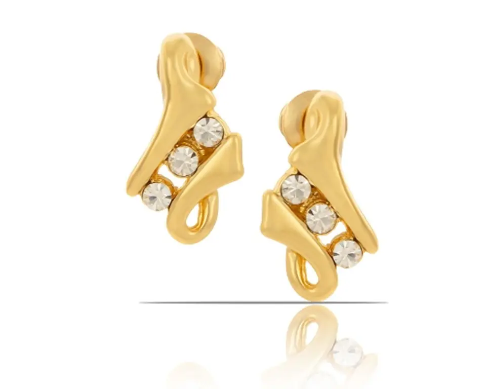 ⁨Kolczyki z kryształkami Preciosa z kolekcji Classic (P10857AU)⁩ w sklepie Wasserman.eu