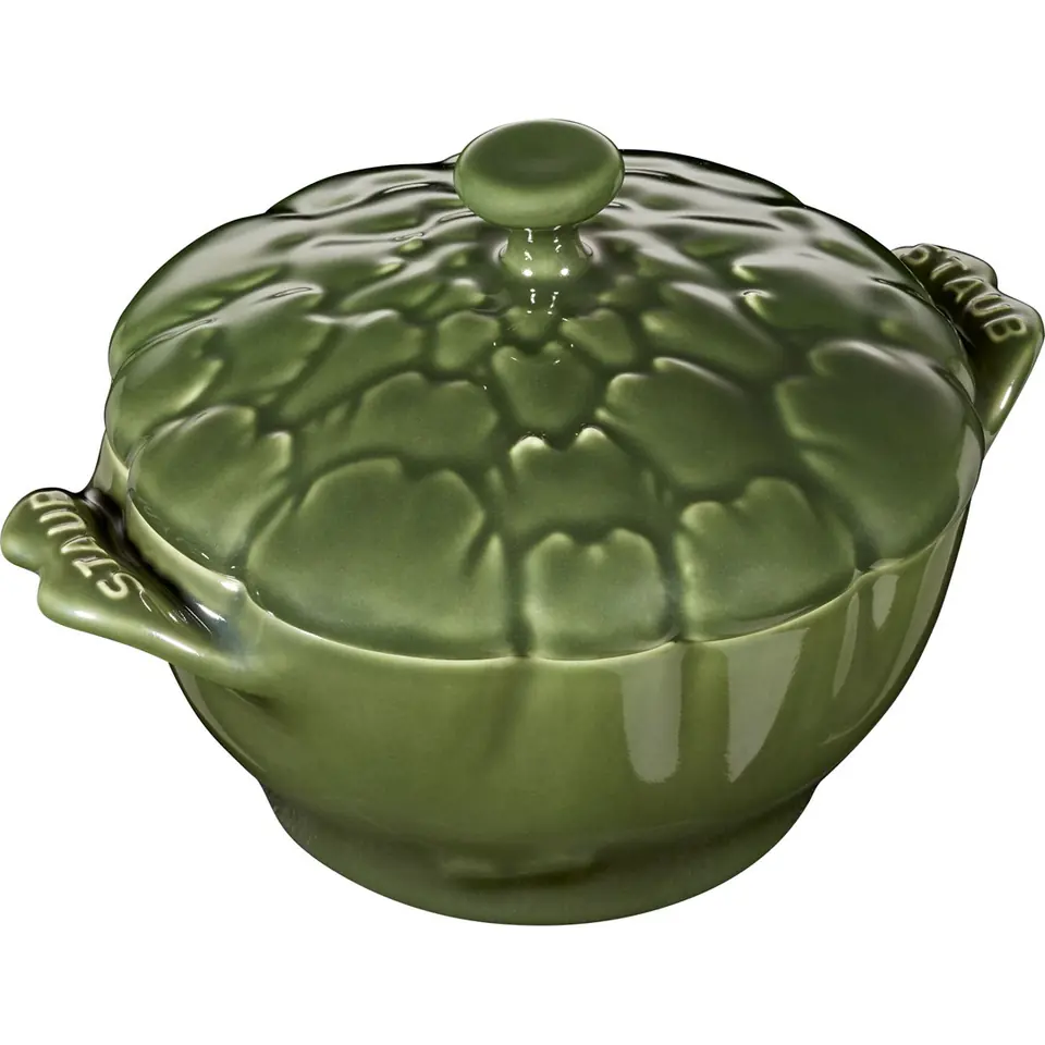 Mini Cocotte Ceramic Round Artichoke Staub - Green, 470 ml at Wasserman.eu