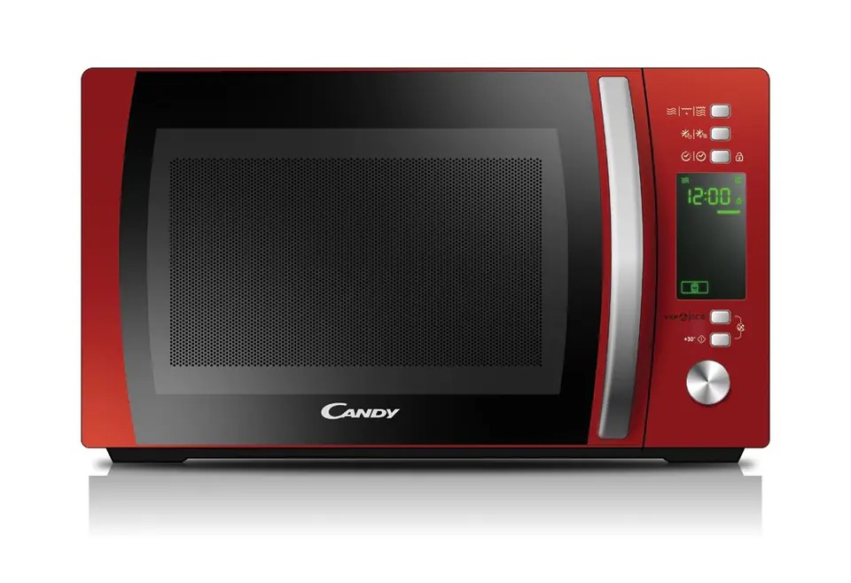 ⁨Candy Microwave oven CMXG20DR Free standing 20 L 800 W Grill Red⁩ at Wasserman.eu