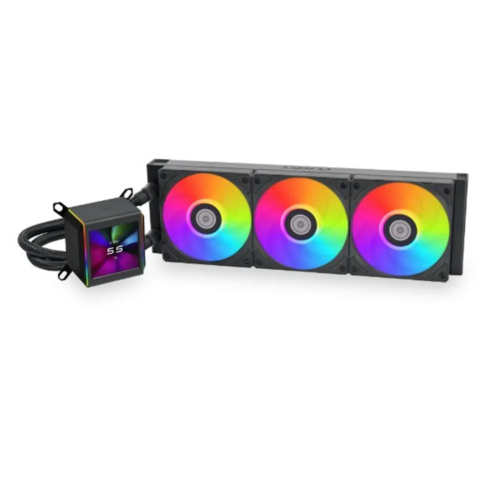 Lian Li GA II LCD Processor Liquid cooling kit 36 cm Black 1 pc(s) at Wasserman.eu