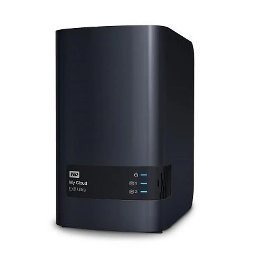 ⁨Western Digital My Cloud EX2 Ultra NAS Komputer stacjonarny Marvell Armada 385 1 GB DDR3 4 TB HDD My Cloud OS Czarny⁩ w sklepie Wasserman.eu