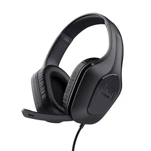 ⁨Słuchawki TRUST GXT415 ZIROX HEADSET - BLACK (24990)⁩ w sklepie Wasserman.eu