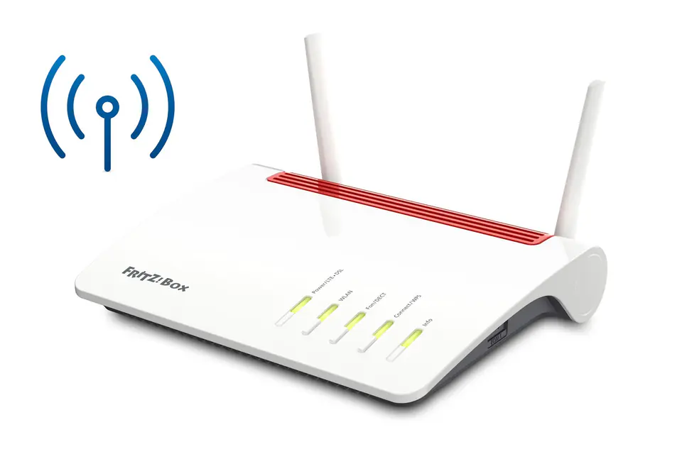 ⁨FRITZ!Box 6890 LTE wireless router Gigabit Ethernet Dual-band (2.4 GHz / 5 GHz) 4G Black, Red, White⁩ at Wasserman.eu