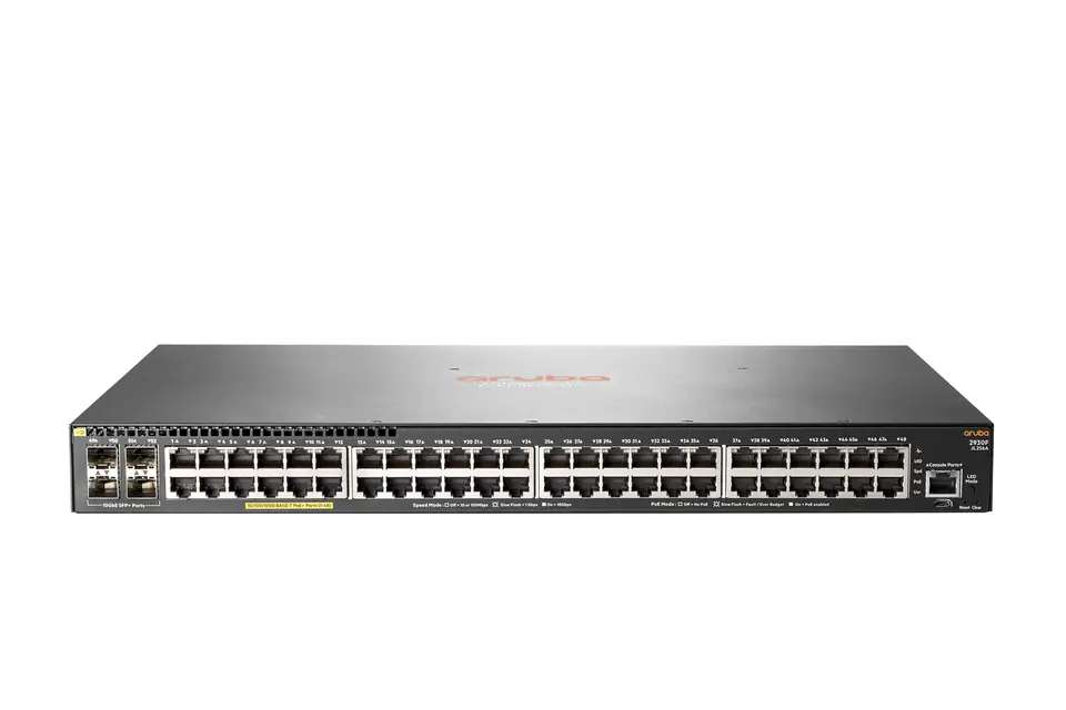 ⁨Aruba 2930F 48G PoE+ 4SFP+ Managed L3 Gigabit Ethernet (10/100/1000) Power over Ethernet (PoE) 1U Grey⁩ at Wasserman.eu