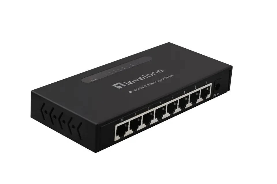⁨LevelOne 8-Port Gigabit Switch⁩ at Wasserman.eu