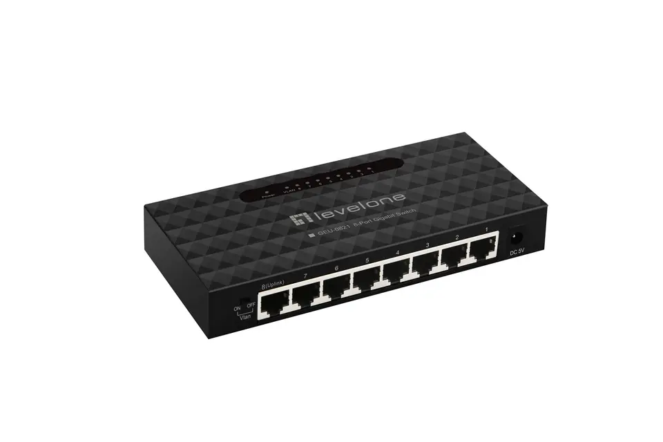 ⁨LevelOne GEU-0821 network switch Managed Gigabit Ethernet (10/100/1000)⁩ at Wasserman.eu