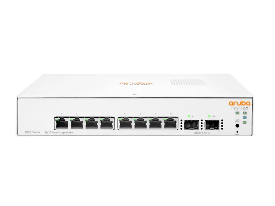 ⁨Aruba Instant On 1930 8G 2SFP | Switch | 8x RJ45 1000 Mbps, 2x SFP⁩ at Wasserman.eu
