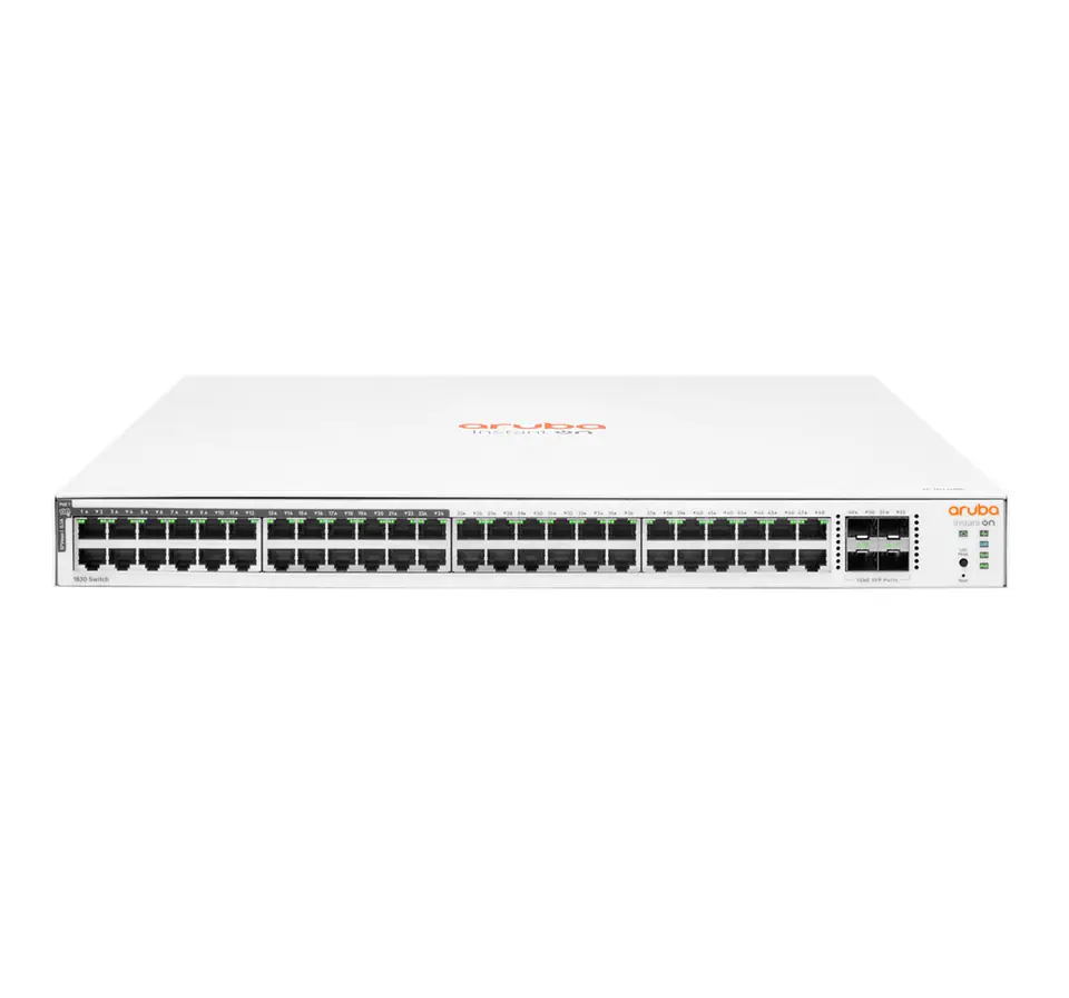 ⁨HPE Aruba Networking Aruba Instant On 1830 48G 24p Class4 PoE 4SFP 370W Managed L2 Gigabit Ethernet (10/100/1000) Power over Ethernet (PoE) 1U⁩ at Wasserman.eu