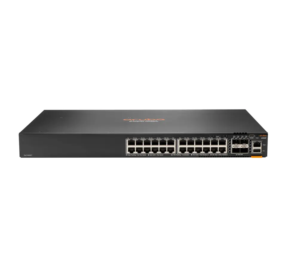 ⁨Aruba 6200F 24G 4SFP+ Managed L3 Gigabit Ethernet (10/100/1000) 1U Black⁩ at Wasserman.eu