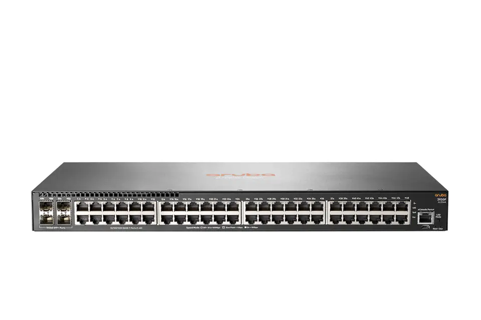 ⁨Aruba 2930F 48G 4SFP+ Managed L3 Gigabit Ethernet (10/100/1000) 1U Grey⁩ at Wasserman.eu