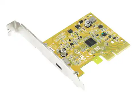 ⁨IO Sunix PCIe3.0 x4 1xUSB Type-C 3.2 Gen2x2 (USB2321C) LP incl. low-profile bracket⁩ at Wasserman.eu