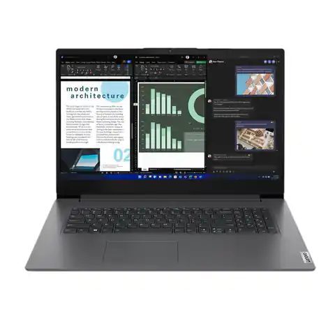 ⁨Lenovo V V17 Laptop 43.9 cm (17.3") Full HD Intel® Core™ i5 i5-1335U 16 GB DDR4-SDRAM 512 GB SSD Wi-Fi 6 (802.11ax) Windows 11 Pro Grey⁩ at Wasserman.eu