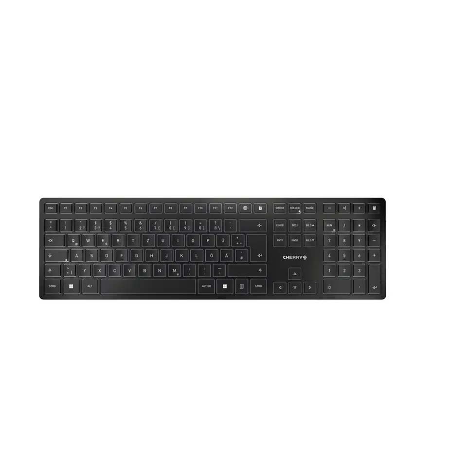 CHERRY KW 9100 SLIM klawiatura Uniwersalne RF Wireless + Bluetooth QWERTZ Niemiecki Czarny w sklepie Wasserman.eu