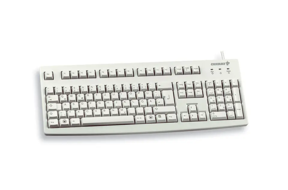 CHERRY G83-6105 klawiatura Uniwersalne USB QWERTZ Niemiecki Szary w sklepie Wasserman.eu
