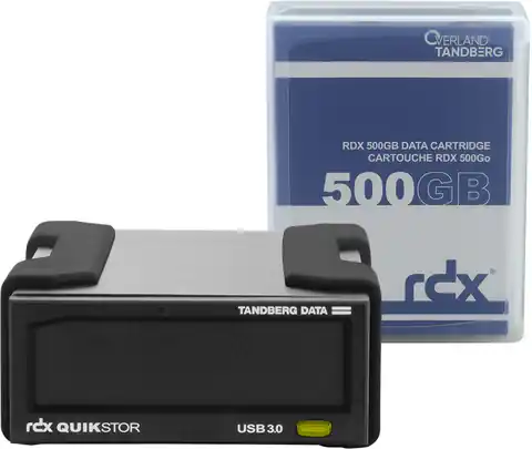 ⁨Overland-Tandberg RDX External drive kit with 500GB HDD, USB3+⁩ at Wasserman.eu