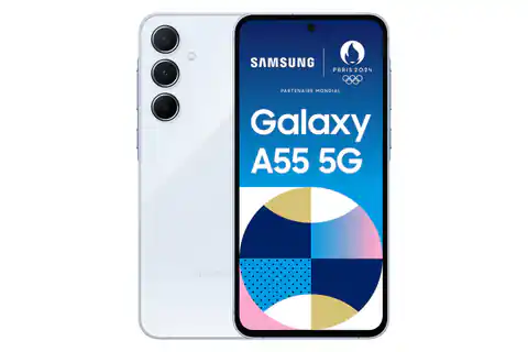 ⁨Samsung Galaxy A55 5G 16.8 cm (6.6") Hybrid Dual SIM Android 14 USB Type-C 8 GB 256 GB 5000 mAh Blue⁩ at Wasserman.eu