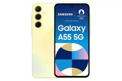 ⁨Samsung Galaxy A55 5G 16.8 cm (6.6") Hybrid Dual SIM Android 14 USB Type-C 8 GB 256 GB 5000 mAh Yellow⁩ at Wasserman.eu