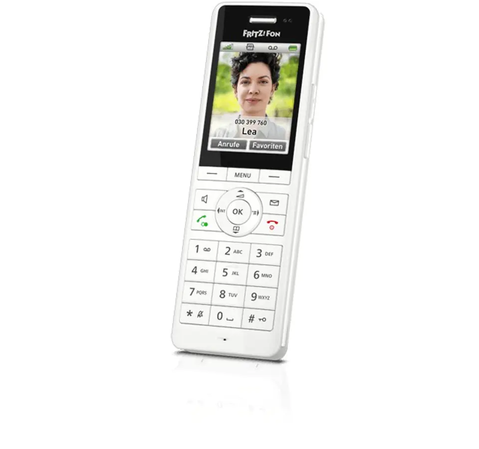 ⁨FRITZ!Fon X6 Telefon w systemie DECT Nazwa i identyfikacja dzwoniącego Biały⁩ w sklepie Wasserman.eu