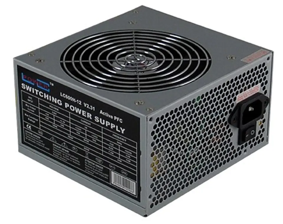 ⁨LC-Power LC600H-12 V2.31 power supply unit 600 W ATX Black⁩ at Wasserman.eu