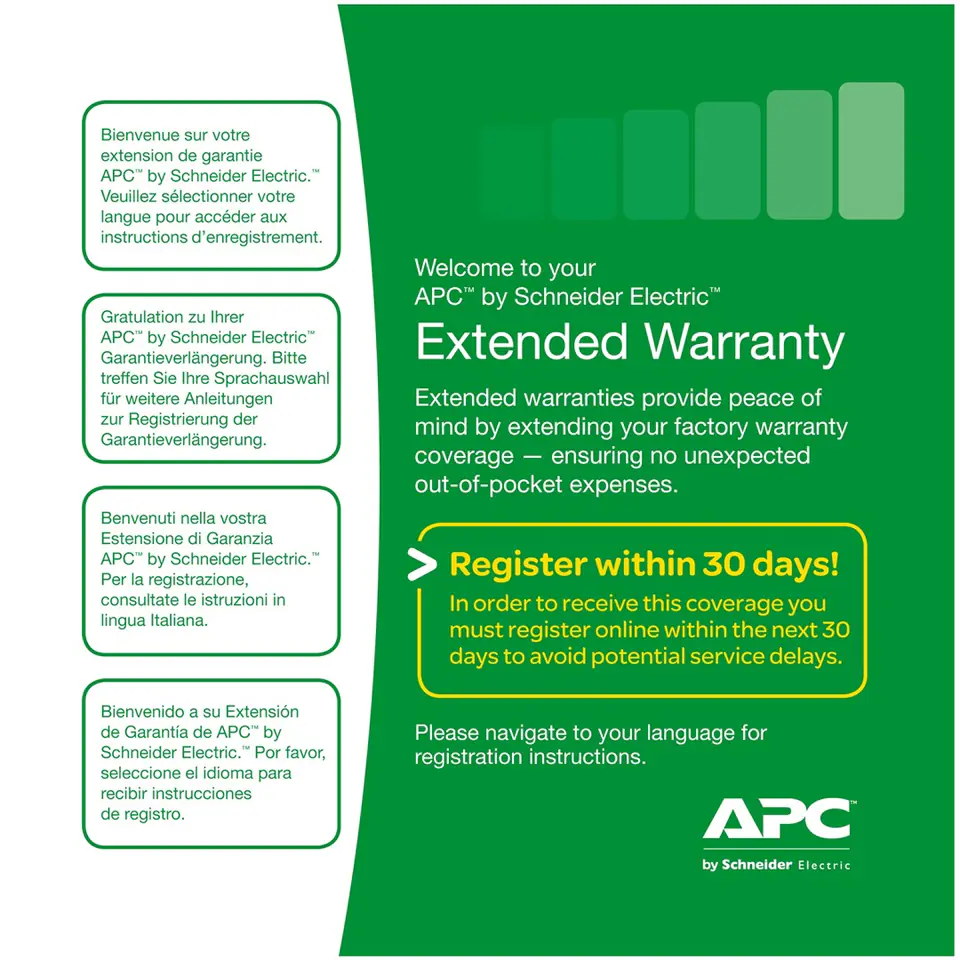 ⁨APC Service Pack 3 Year Extended Warranty 3 year(s)⁩ at Wasserman.eu