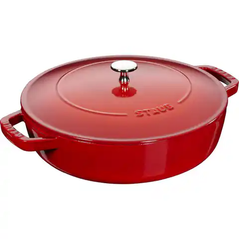 ⁨Deep frying pan with lid STAUB 28 cm 40511-474-0⁩ at Wasserman.eu