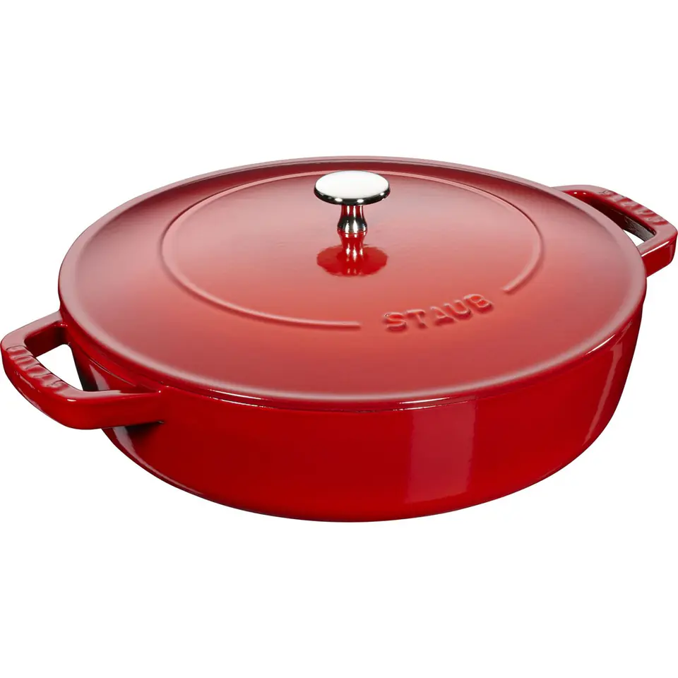 ⁨Głęboka patelnia z pokrywką STAUB 28 cm 40511-474-0⁩ w sklepie Wasserman.eu