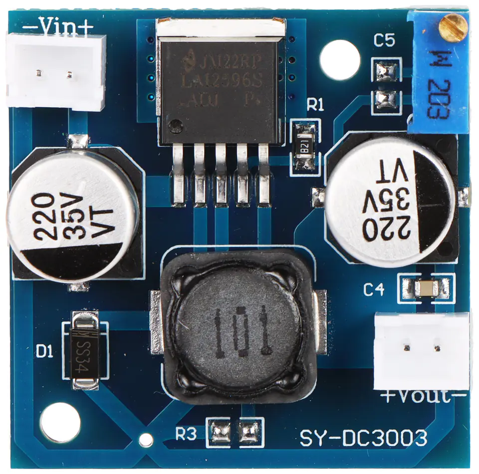 ⁨MODUŁ PRZETWORNICY PZD-LM2596-V1 DC/DC⁩ w sklepie Wasserman.eu