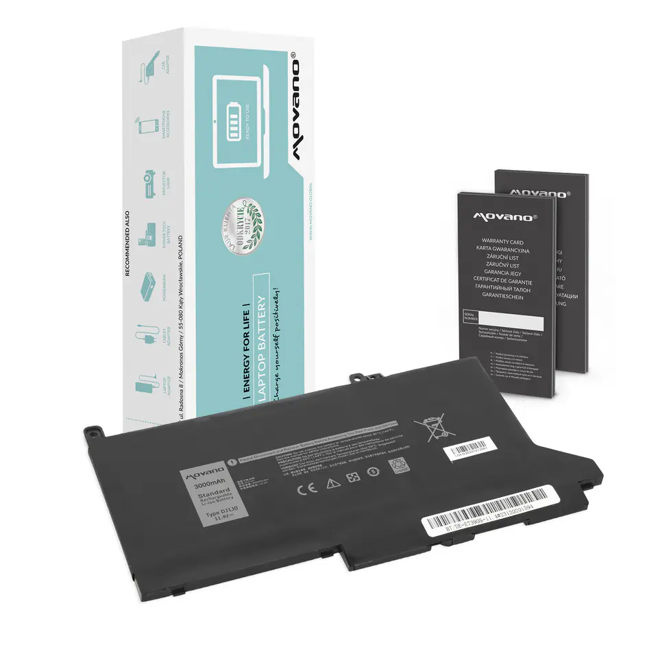⁨Bateria Movano do Dell Latitude 7390, 7490 - 11.4V (3000mAh)⁩ w sklepie Wasserman.eu