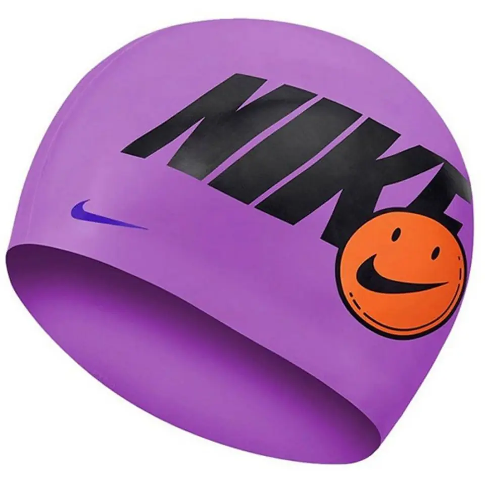 ⁨Czepek pływacki Nike Have a Nike Day Nessc164 (kolor Fioletowy, rozmiar senior)⁩ w sklepie Wasserman.eu