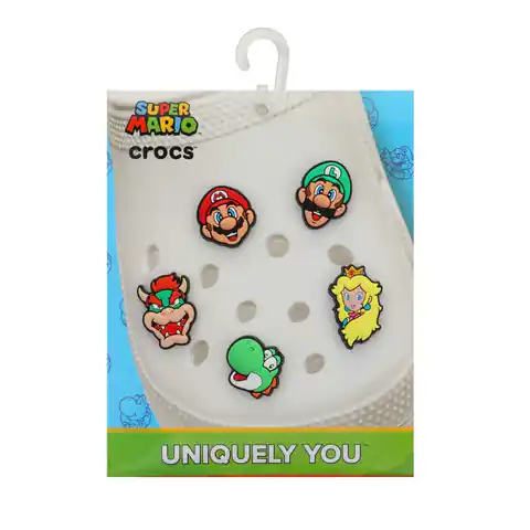 ⁨Przypinki Crocs Jibbitz™ Charms Super Mario (kolor Wielokolorowy)⁩ w sklepie Wasserman.eu