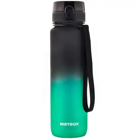⁨Bidon Meteor 1000 ml (kolor Czarny. Zielony)⁩ w sklepie Wasserman.eu