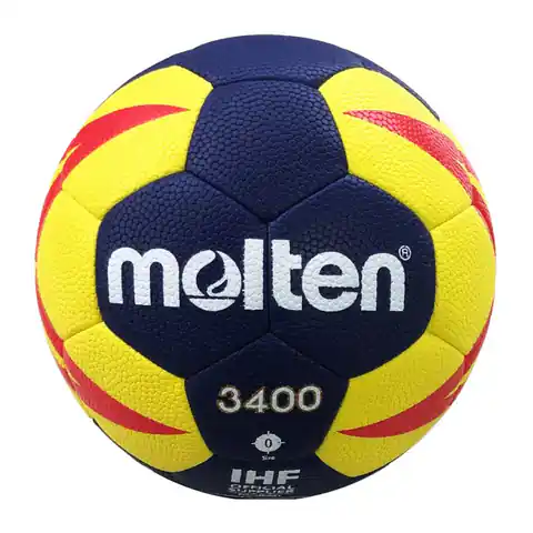 ⁨Piłka do ręcznej Molten 3400 (kolor Granatowy. Żółty)⁩ w sklepie Wasserman.eu