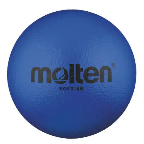 ⁨Piłka piankowa Molten Soft (kolor Niebieski)⁩ w sklepie Wasserman.eu