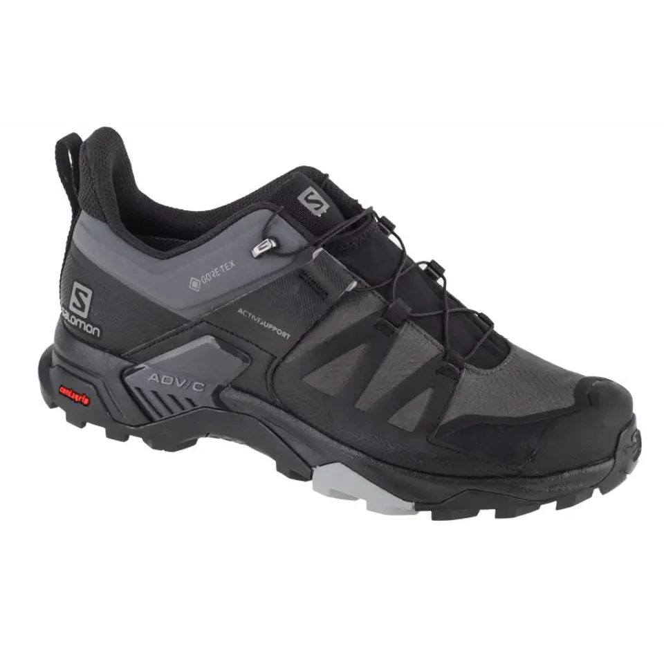 ⁨Buty Salomon X Ultra 4 GTX M (kolor Szary/Srebrny, rozmiar 45 1/3)⁩ w sklepie Wasserman.eu