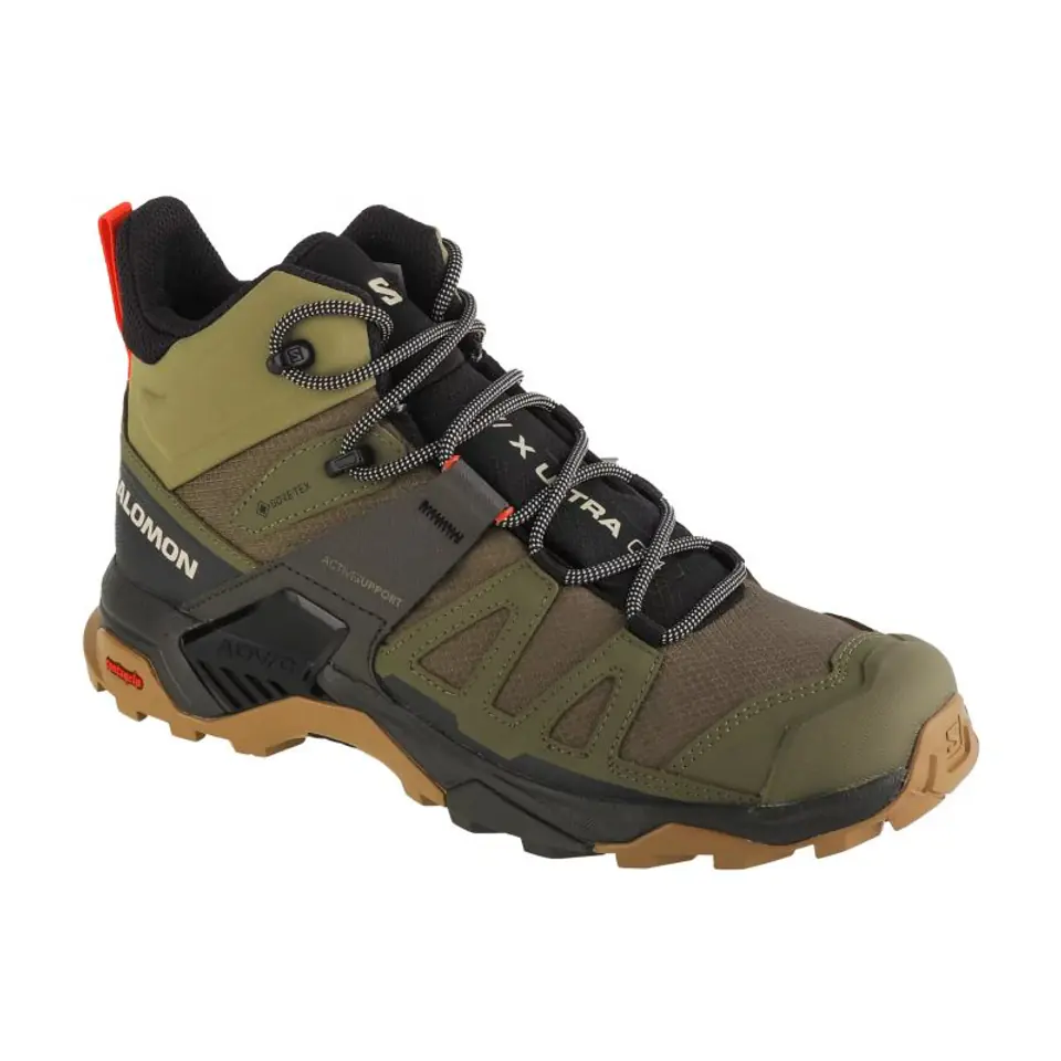 ⁨Buty Salomon X Ultra 4 Mid GTX M (kolor Zielony, rozmiar 47 1/3)⁩ w sklepie Wasserman.eu