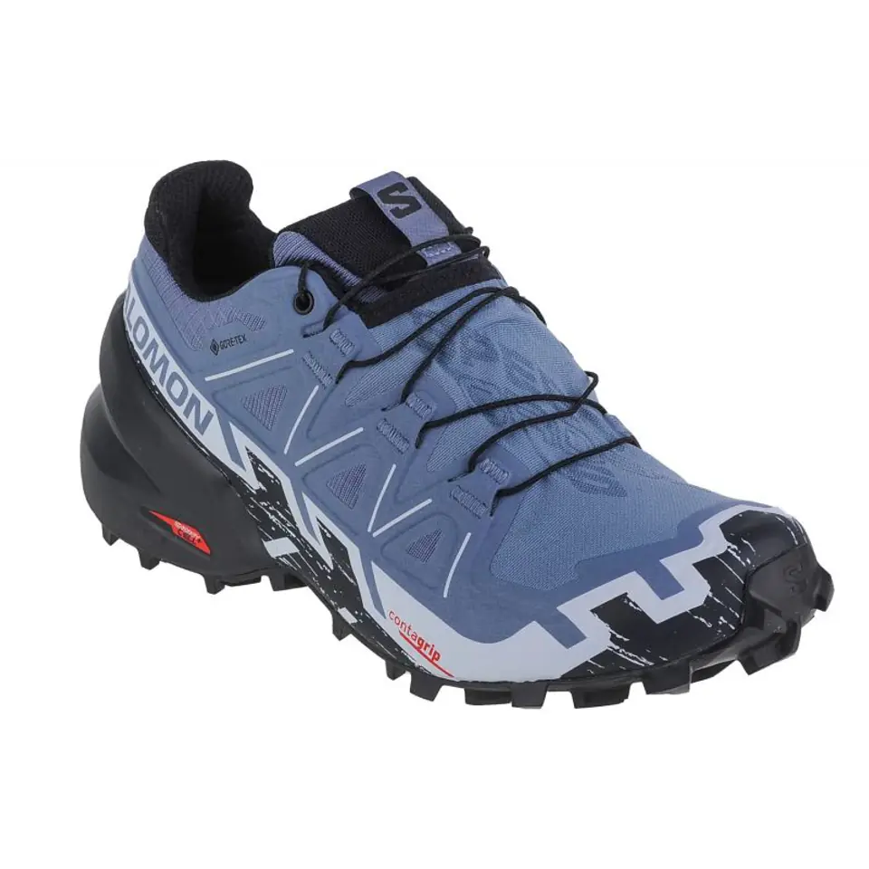 ⁨Buty do biegania Salomon Speedcross 6 GTX W (kolor Czarny. Niebieski, rozmiar 36 2/3)⁩ w sklepie Wasserman.eu