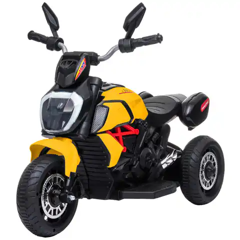 ⁨Battery-powered 3-wheel motorbike yellow 1033044***⁩ at Wasserman.eu
