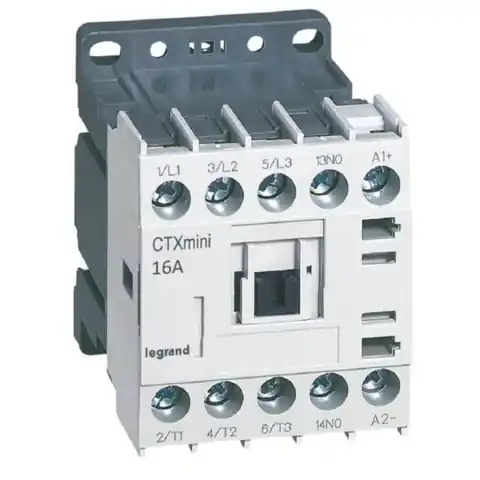 ⁨CTX3 MINI 3P 16A 1NO 24V DC CONTACTOR (417061)⁩ at Wasserman.eu