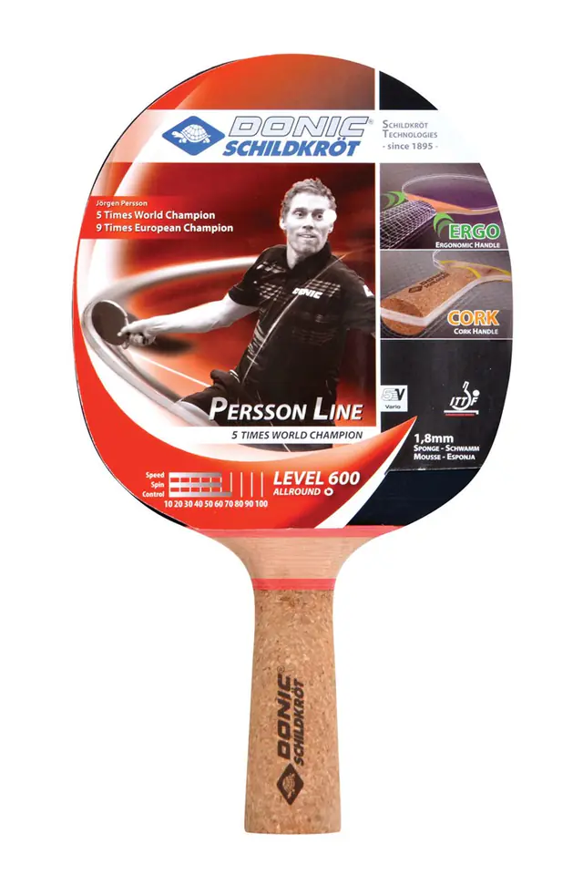 ⁨Racket, ping pong paddle Donic Persson 600⁩ at Wasserman.eu