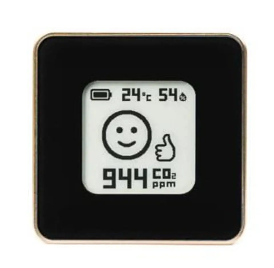 ⁨SMART HOME AIR QUALITY SENSOR/GOLD/BLACK AIRV-ELEG AIRVALENT⁩ at Wasserman.eu