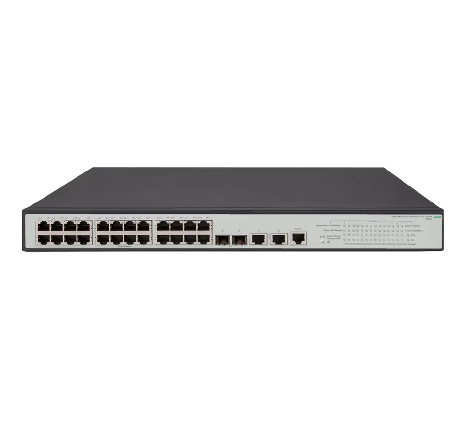 ⁨HPE OfficeConnect 1950 24G 2SFP+ 2XGT PoE+ Managed L3 Gigabit Ethernet (10/100/1000) Power over Ethernet (PoE) 1U Grey⁩ at Wasserman.eu