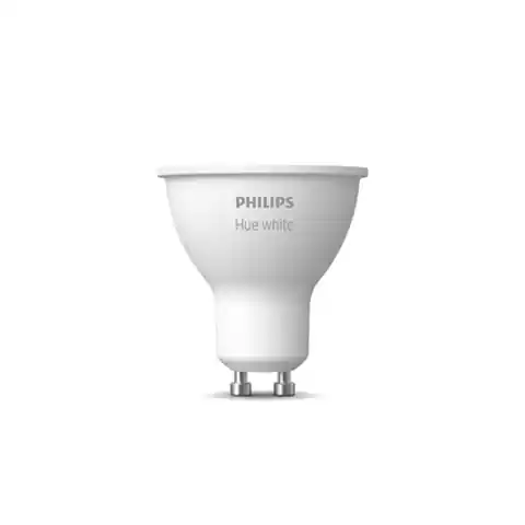 ⁨Philips Hue W 5.2W GU10 Philips Hue | W 5.2W GU10 | GU10 | 5.2 W | Warm White | Bluetooth and Zigbee⁩ at Wasserman.eu