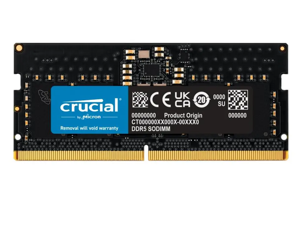 ⁨Crucial CT8G48C40S5 memory module 8 GB 1 x 8 GB DDR5 4800 MHz⁩ at Wasserman.eu