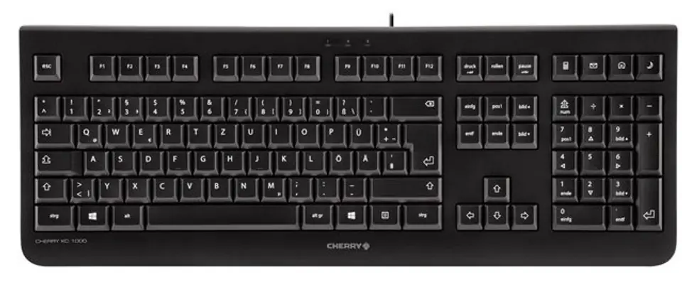 ⁨CHERRY KC 1000 BLACK KEYBOARD/USB SWISS⁩ w sklepie Wasserman.eu